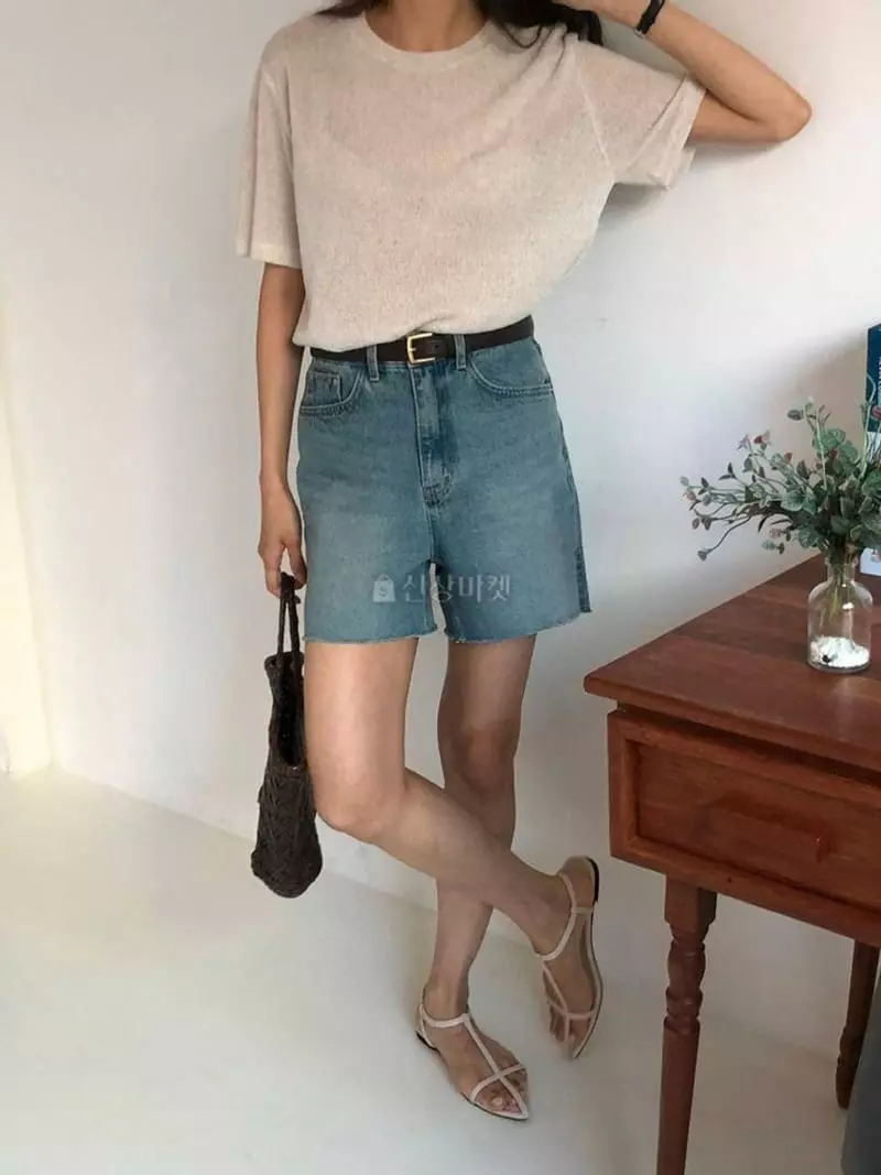 Atthismoment - Korean Women Fashion - #momslook - Brown Jeans