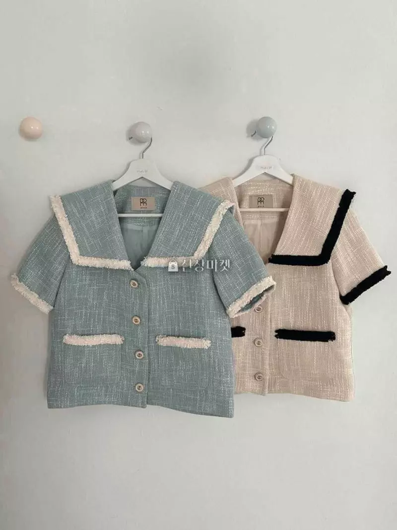 Atthismoment - Korean Women Fashion - #shopsmall - Sailor Twid Jacket - 4