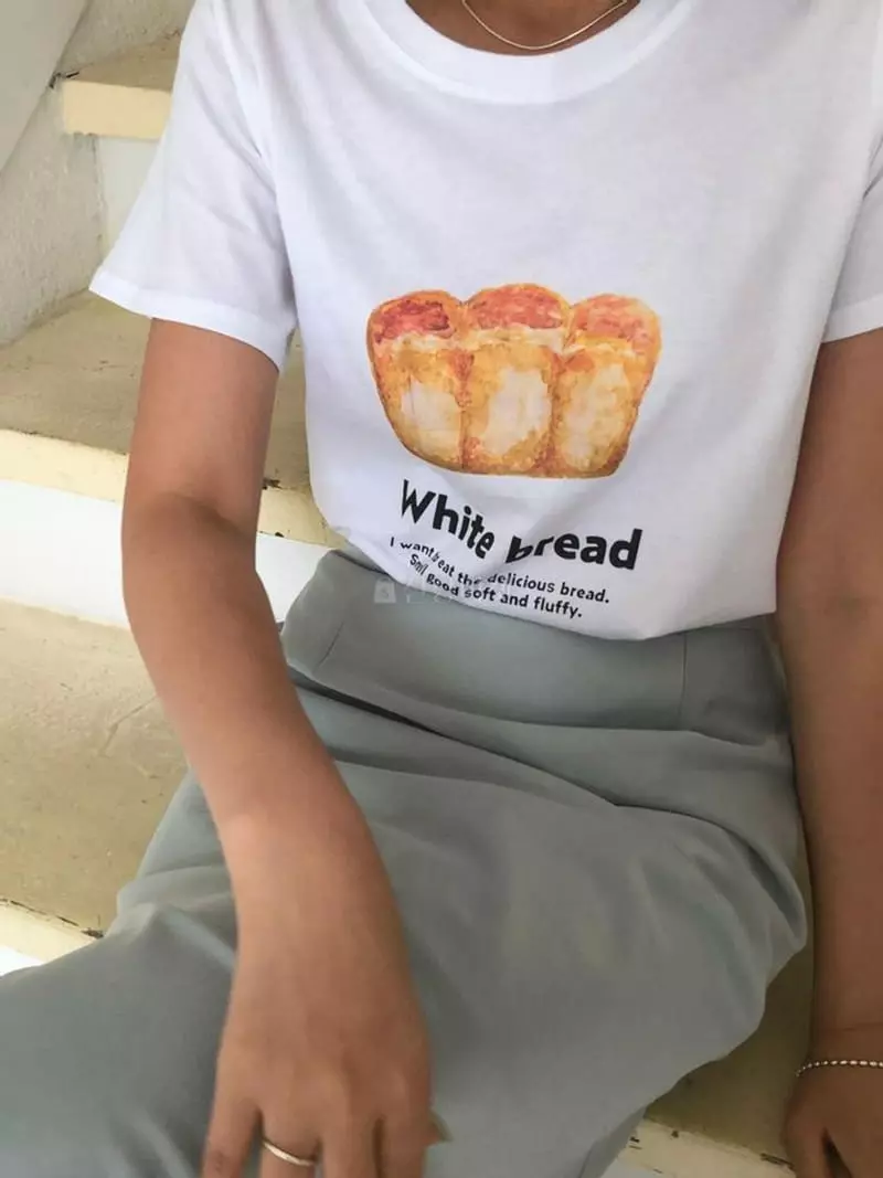 Atthismoment - Korean Women Fashion - #thelittlethings - Bread Tee