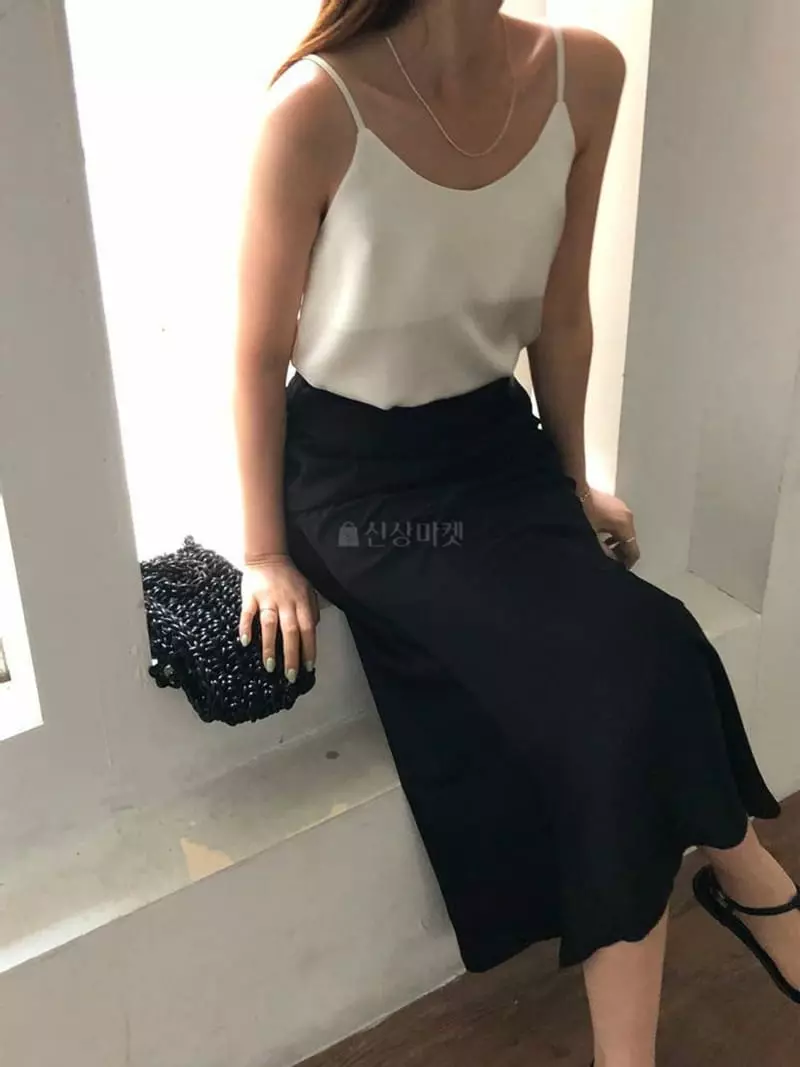 Atthismoment - Korean Women Fashion - #vintageinspired - Slik Sleeveless - 4
