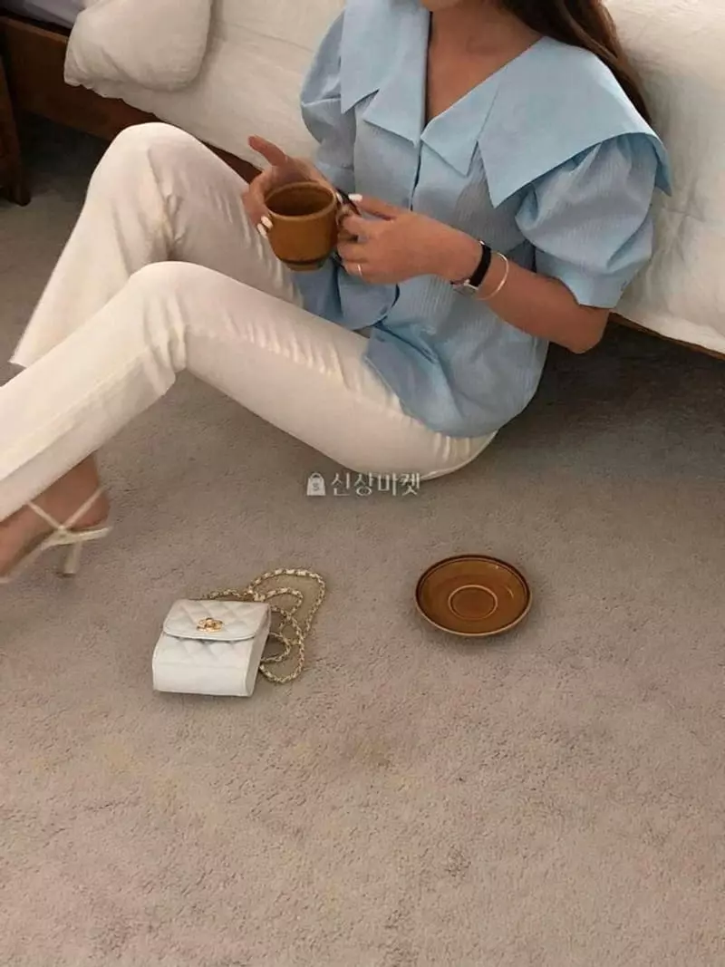 Atthismoment - Korean Women Fashion - #vintagekidsstyle - Salt Blouse
