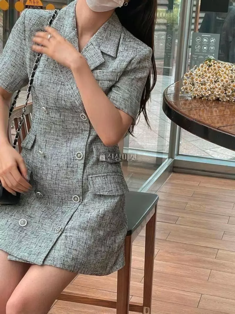 Atthismoment - Korean Women Fashion - #womensfashion - Twid One-piece
