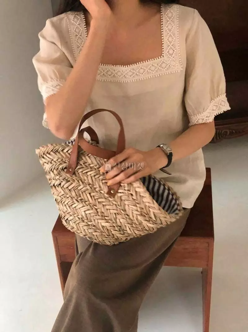 Atthismoment - Korean Women Fashion - #womensfashion - Squar Blouse