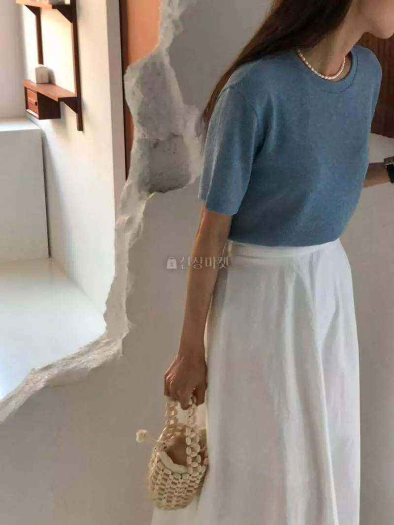 Atthismoment - Korean Women Fashion - #momslook - Natural Tee - 4