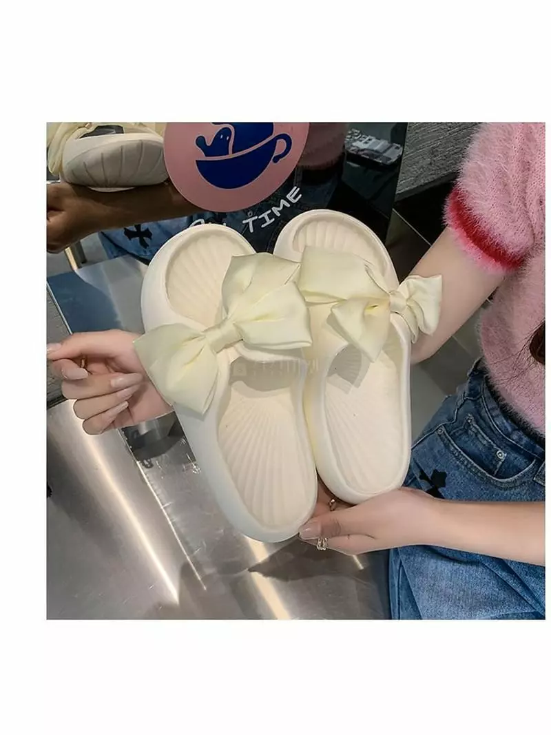 Au - Korean Women Fashion - #womensfashion - Soft Big Ribbon Slipper eva 99 15 - 4