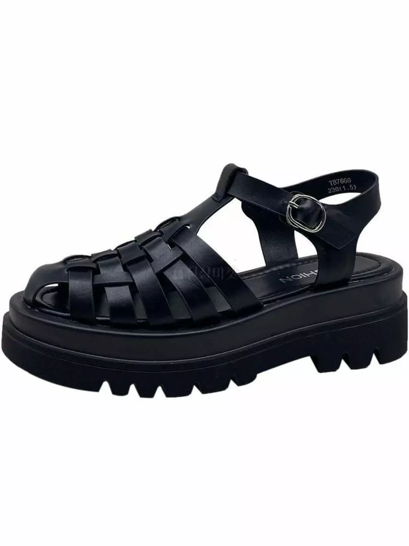 Au - Korean Women Fashion - #momslook - 2011Strap Twist Sandal - 3