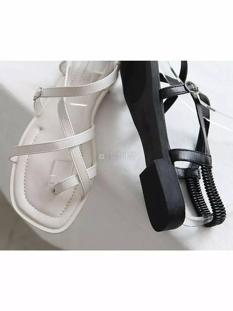 Au - Korean Women Fashion - #momslook - 608 Strap Banding Sandal