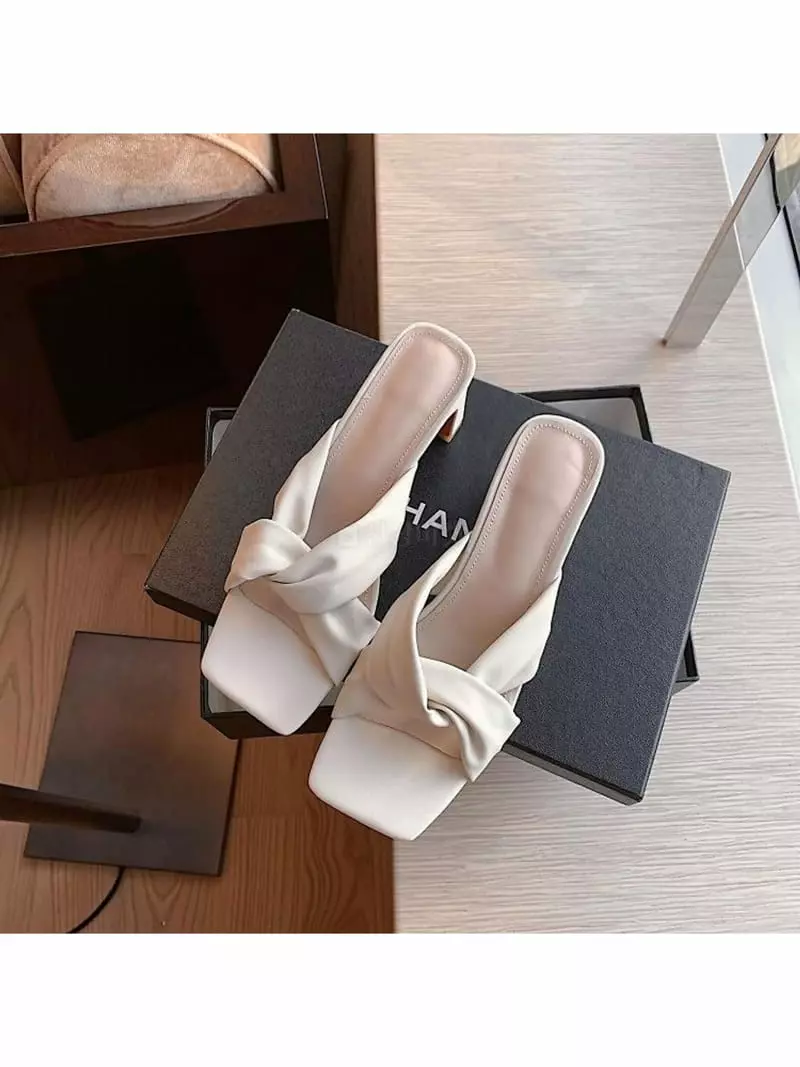 Au - Korean Women Fashion - #romanticstyle - 2271 Twist Strap Slipper - 2
