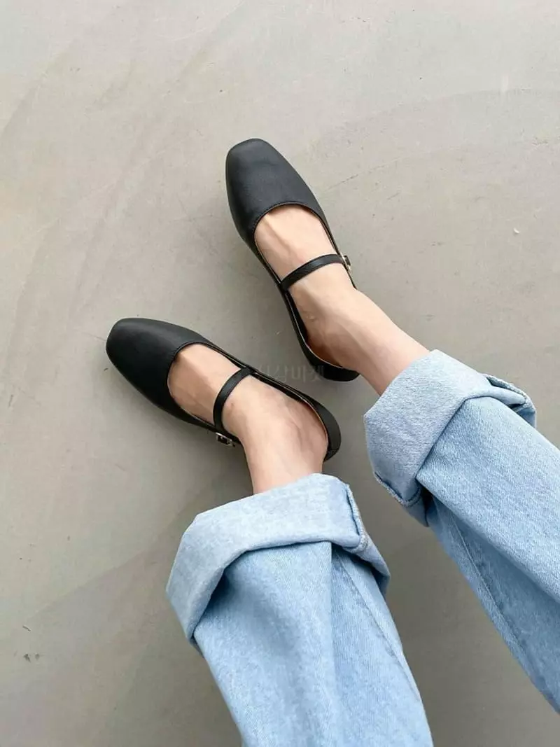 Au - Korean Women Fashion - #vintagekidsstyle - 9973 Flat Merry Jane Loafer - 2
