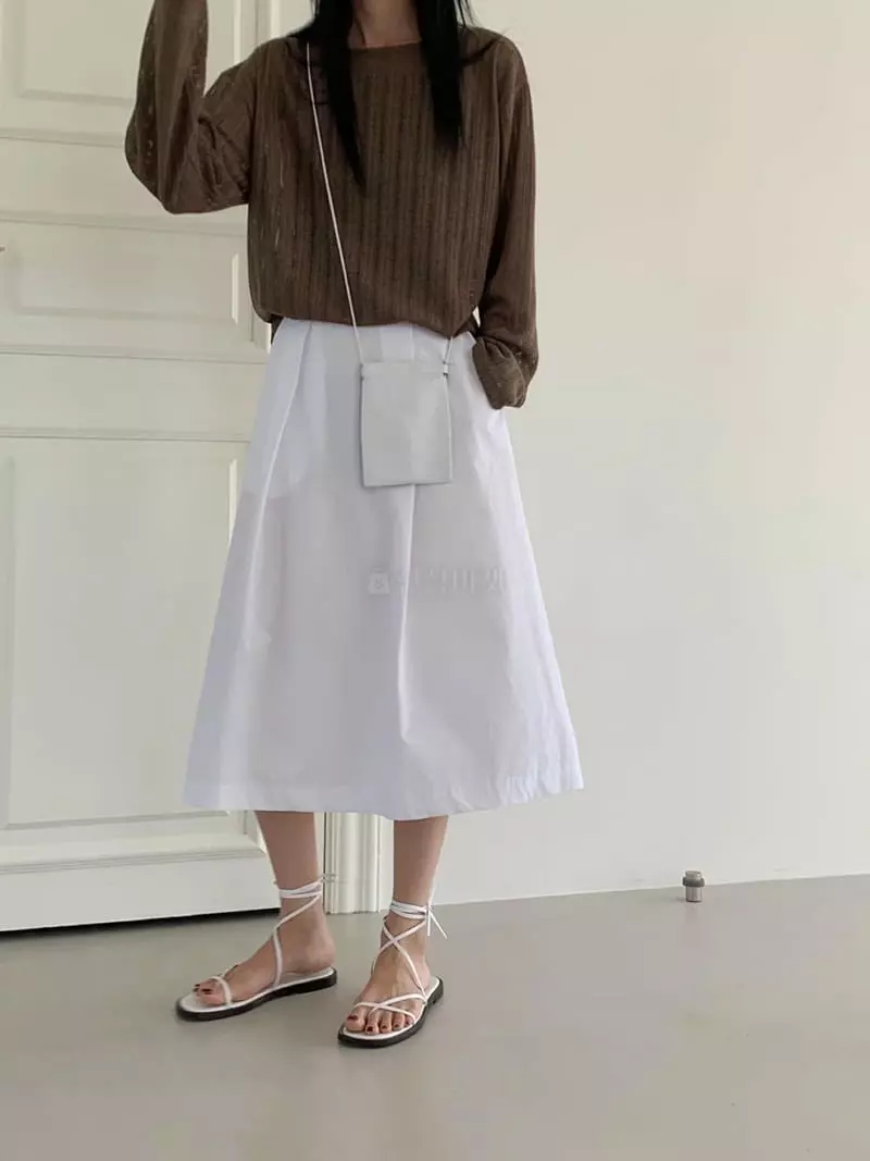 Avecnous - Korean Women Fashion - #momslook - Mono Skirt - 3