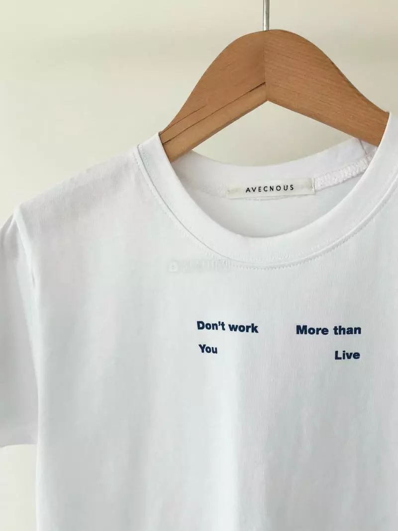 Avecnous - Korean Women Fashion - #thelittlethings - Walk Paint Tee - 4