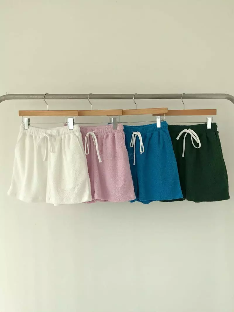 Avecnous - Korean Women Fashion - #restrostyle - Towel Shorts - 3