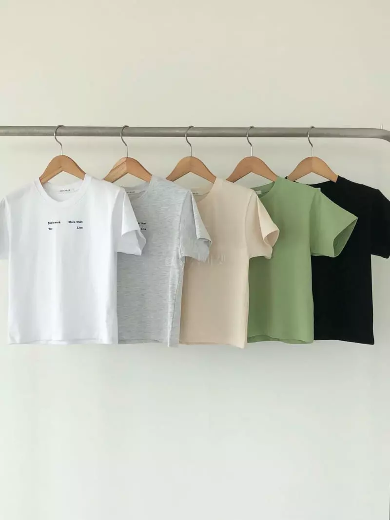 Avecnous - Korean Women Fashion - #thelittlethings - Walk Paint Tee - 3