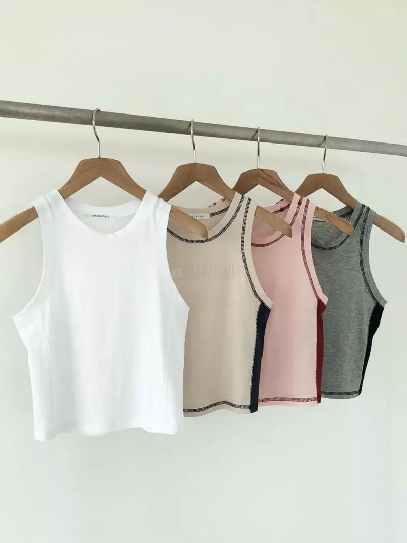 Avecnous - Korean Women Fashion - #momslook - Limit Color Sleeveless - 4