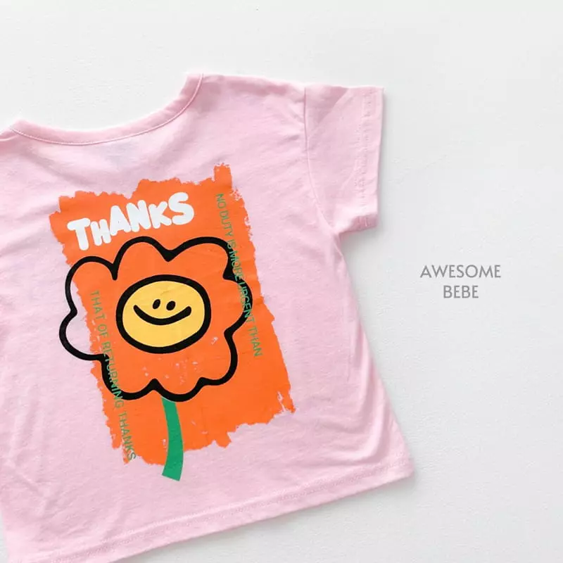 Awesome Bebe - Korean Children Fashion - #childrensboutique - Thanks Smile Tee - 4