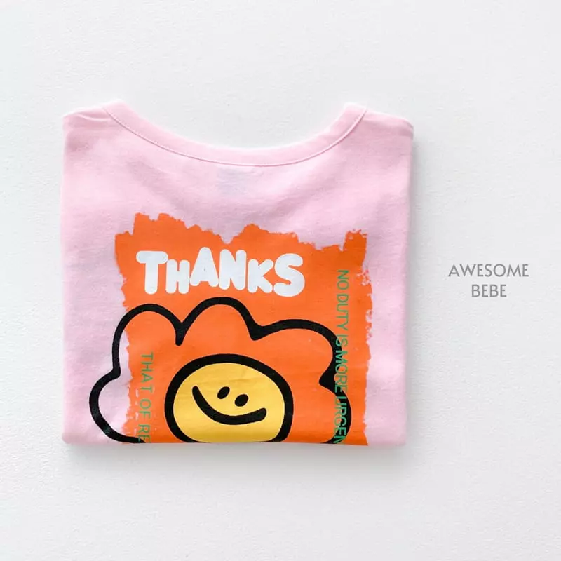 Awesome Bebe - Korean Children Fashion - #kidsstore - Thanks Smile Tee - 8