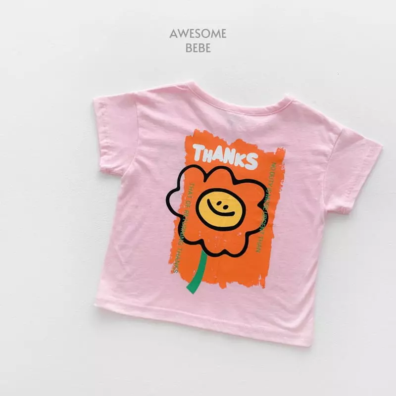 Awesome Bebe - Korean Children Fashion - #stylishchildhood - Thanks Smile Tee
