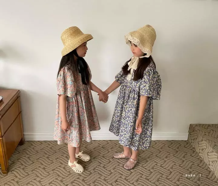 Baba J - Korean Children Fashion - #kidzfashiontrend - Alice Flower One-piece - 4