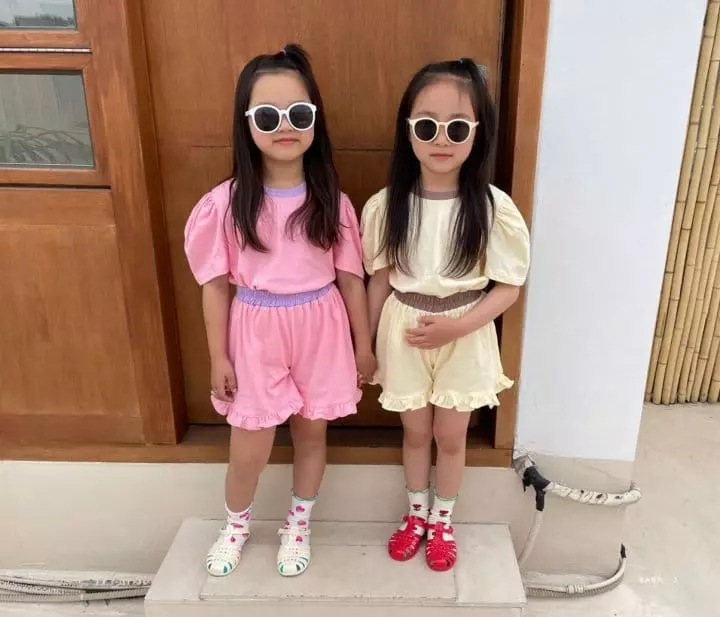 Baba J - Korean Children Fashion - #childrensboutique - Barbie Puff Top Bottom Set - 9