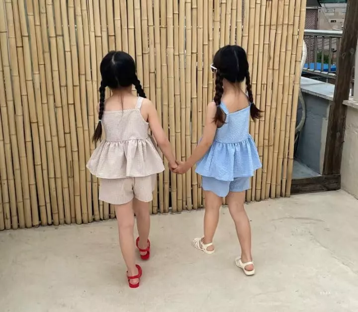 Baba J - Korean Children Fashion - #childofig - Cool Jijimi Sleeveless Cancan Top Bottom Set - 4