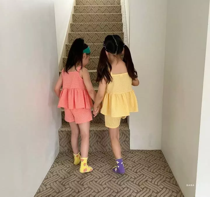 Baba J - Korean Children Fashion - #discoveringself - Cool Jijimi Sleeveless Cancan Top Bottom Set - 6