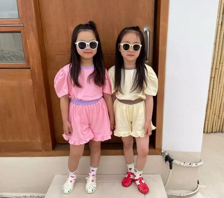 Baba J - Korean Children Fashion - #fashionkids - Barbie Puff Top Bottom Set - 12
