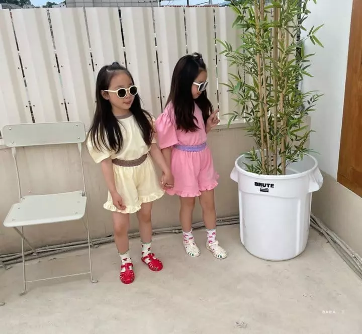 Baba J - Korean Children Fashion - #littlefashionista - Barbie Puff Top Bottom Set