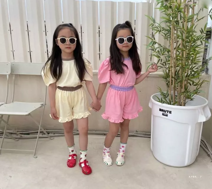 Baba J - Korean Children Fashion - #magicofchildhood - Barbie Puff Top Bottom Set - 2