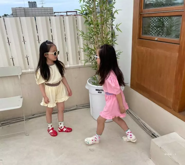 Baba J - Korean Children Fashion - #minifashionista - Barbie Puff Top Bottom Set - 3