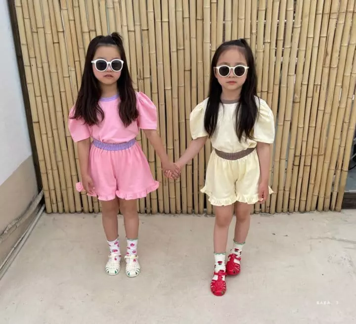 Baba J - Korean Children Fashion - #minifashionista - Barbie Puff Top Bottom Set - 4