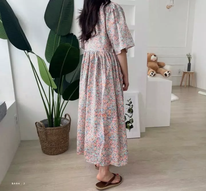 Baba J - Korean Children Fashion - #stylishchildhood - Alice Flower One-piece - 11