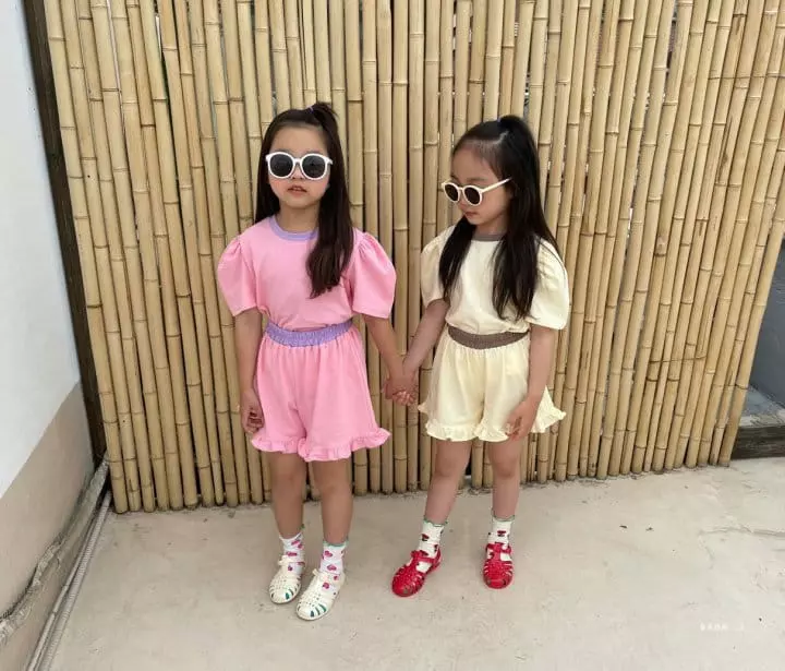 Baba J - Korean Children Fashion - #stylishchildhood - Barbie Puff Top Bottom Set - 7