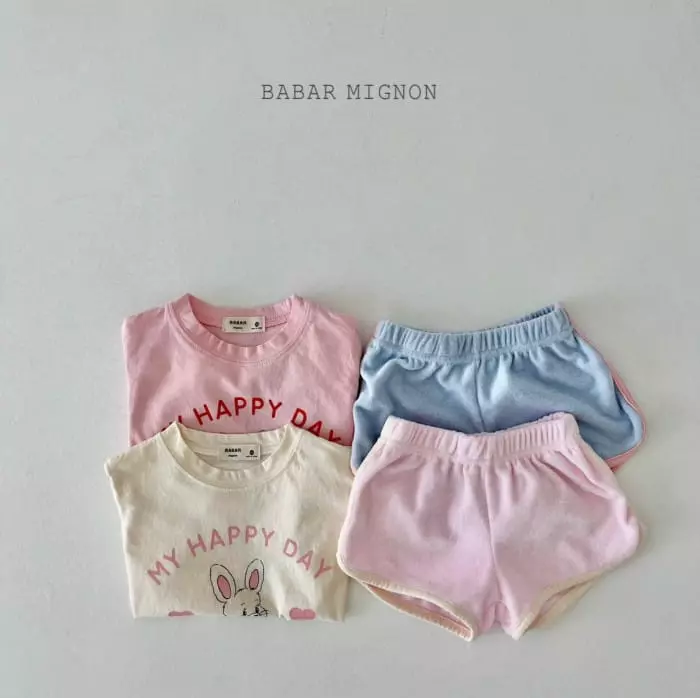 Babar Mignon - Korean Children Fashion - #Kfashion4kids - Terry Piping Shorts - 7