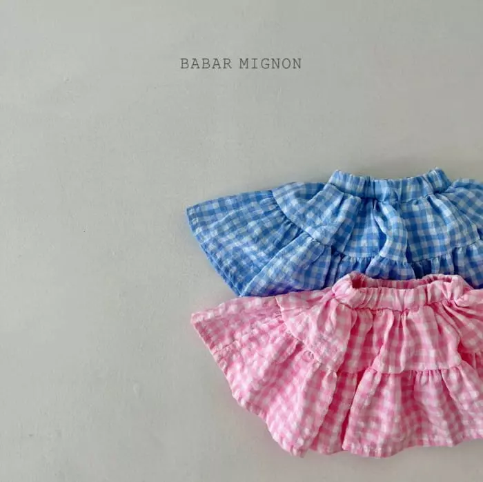 Babar Mignon - Korean Children Fashion - #Kfashion4kids - Check Cancan Skort - 6