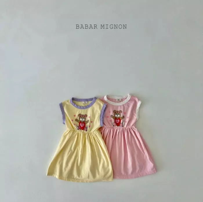 Babar Mignon - Korean Children Fashion - #childofig - Bear Color One-piece
