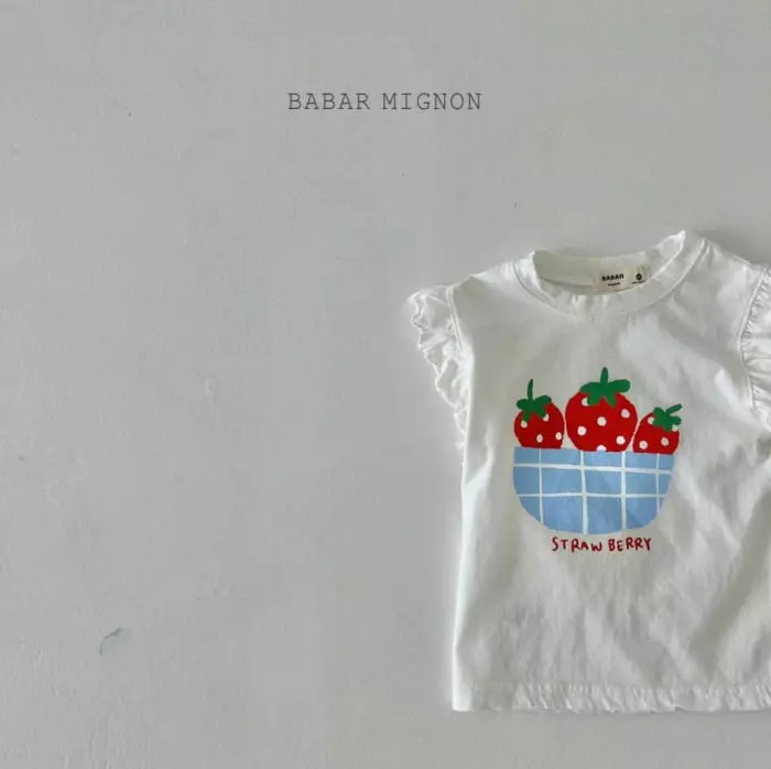 Babar Mignon - Korean Children Fashion - #childofig - Strawberry Sleeveless - 10