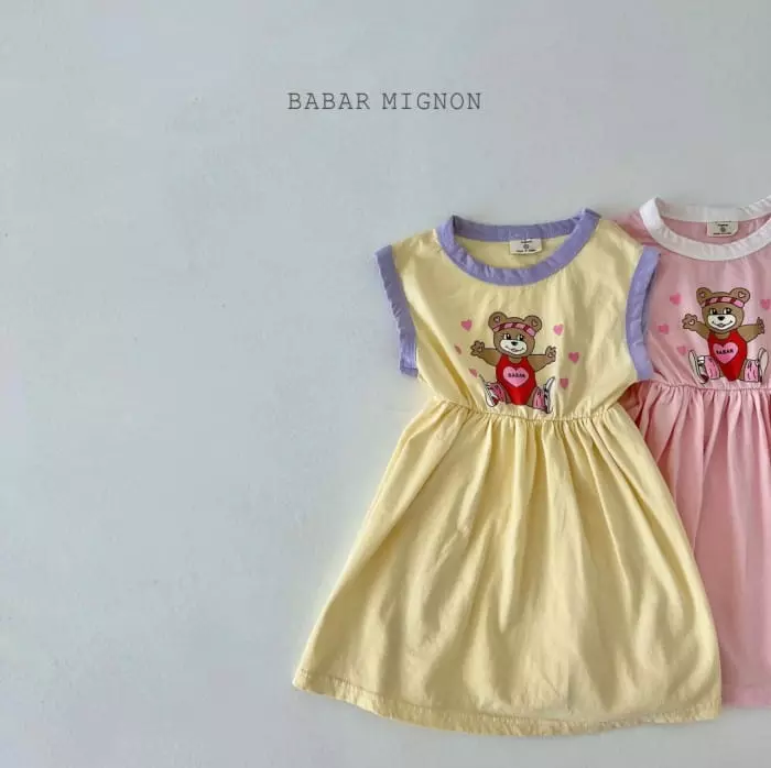 Babar Mignon - Korean Children Fashion - #designkidswear - Bear Color One-piece - 3
