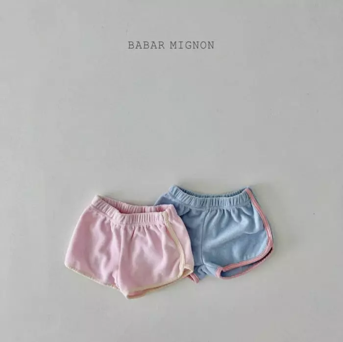 Babar Mignon - Korean Children Fashion - #designkidswear - Terry Piping Shorts