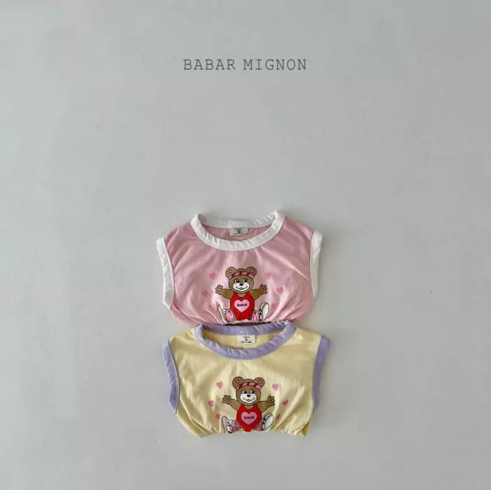 Babar Mignon - Korean Children Fashion - #fashionkids - Bear Color One-piece - 5
