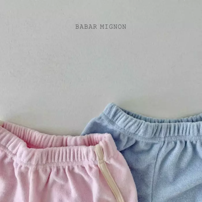 Babar Mignon - Korean Children Fashion - #fashionkids - Terry Piping Shorts - 3