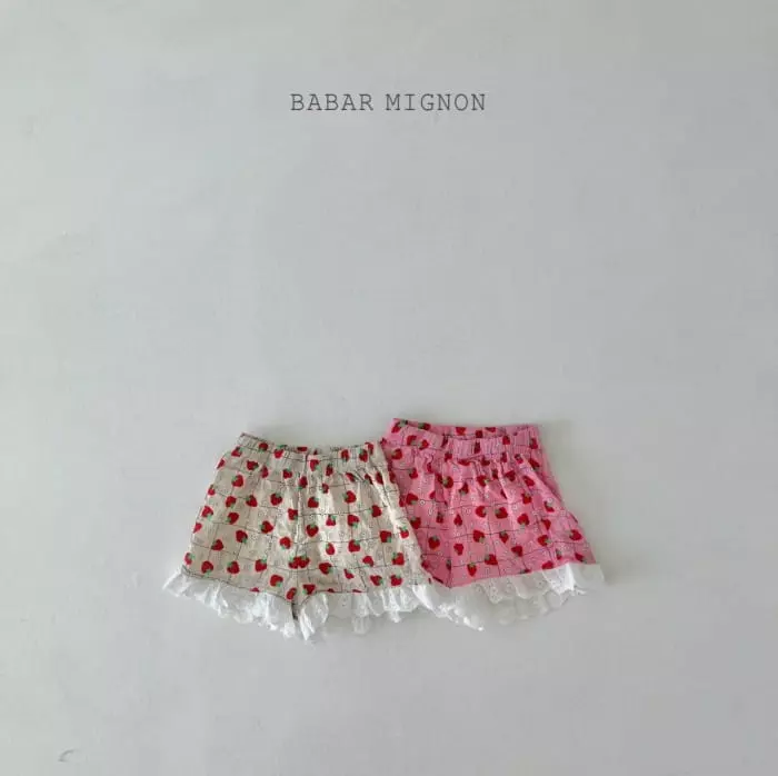 Babar Mignon - Korean Children Fashion - #fashionkids - Berry Lace Pants