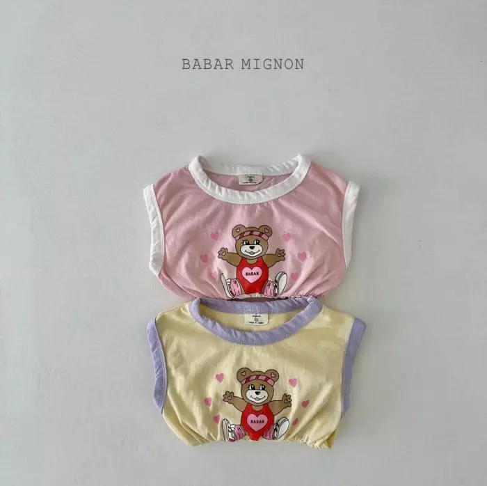 Babar Mignon - Korean Children Fashion - #kidsshorts - Bear Color One-piece - 6