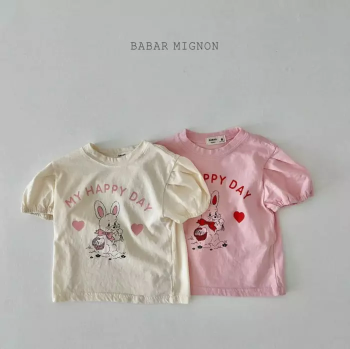 Babar Mignon - Korean Children Fashion - #kidsshorts - Barnie Tee