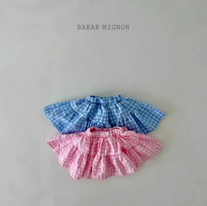 Babar Mignon - Korean Children Fashion - #kidsshorts - Check Cancan Skort - 4