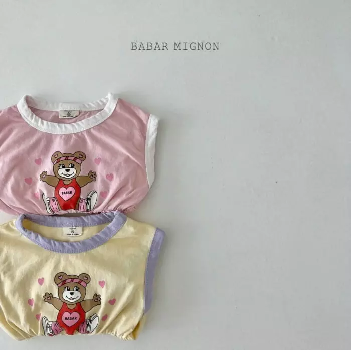 Babar Mignon - Korean Children Fashion - #kidzfashiontrend - Bear Color One-piece - 8