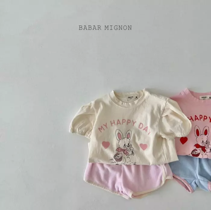 Babar Mignon - Korean Children Fashion - #kidzfashiontrend - Terry Piping Shorts - 6
