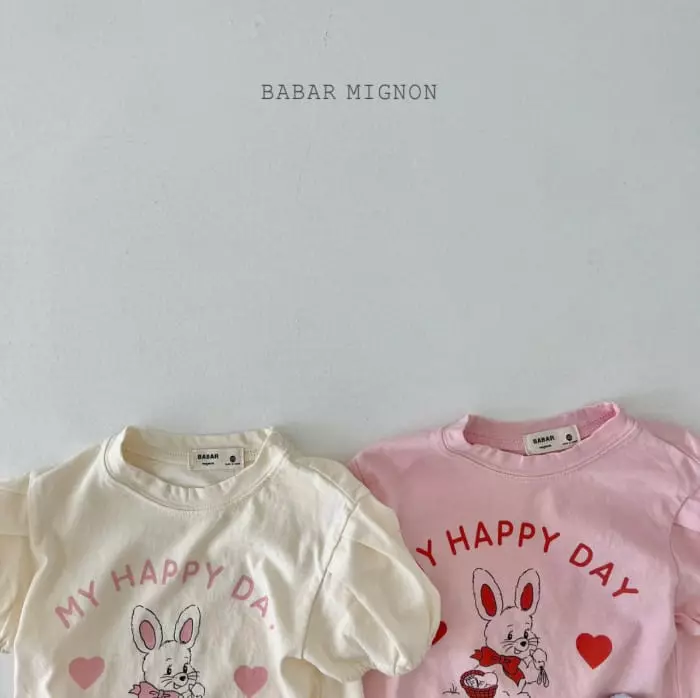 Babar Mignon - Korean Children Fashion - #kidzfashiontrend - Barnie Tee - 3