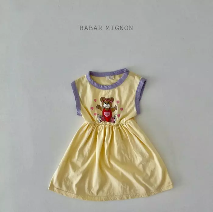 Babar Mignon - Korean Children Fashion - #littlefashionista - Bear Color One-piece - 10