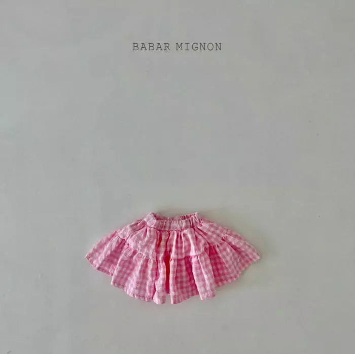 Babar Mignon - Korean Children Fashion - #littlefashionista - Check Cancan Skort - 7