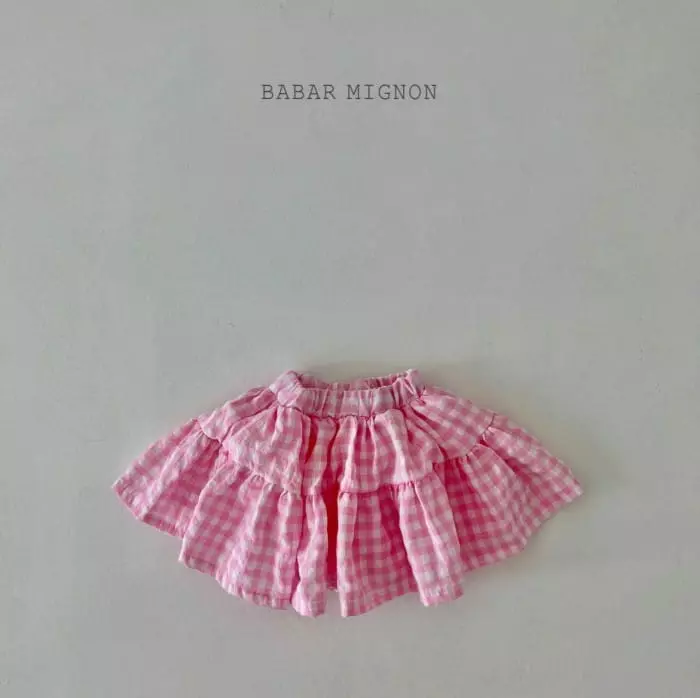 Babar Mignon - Korean Children Fashion - #magicofchildhood - Check Cancan Skort - 8